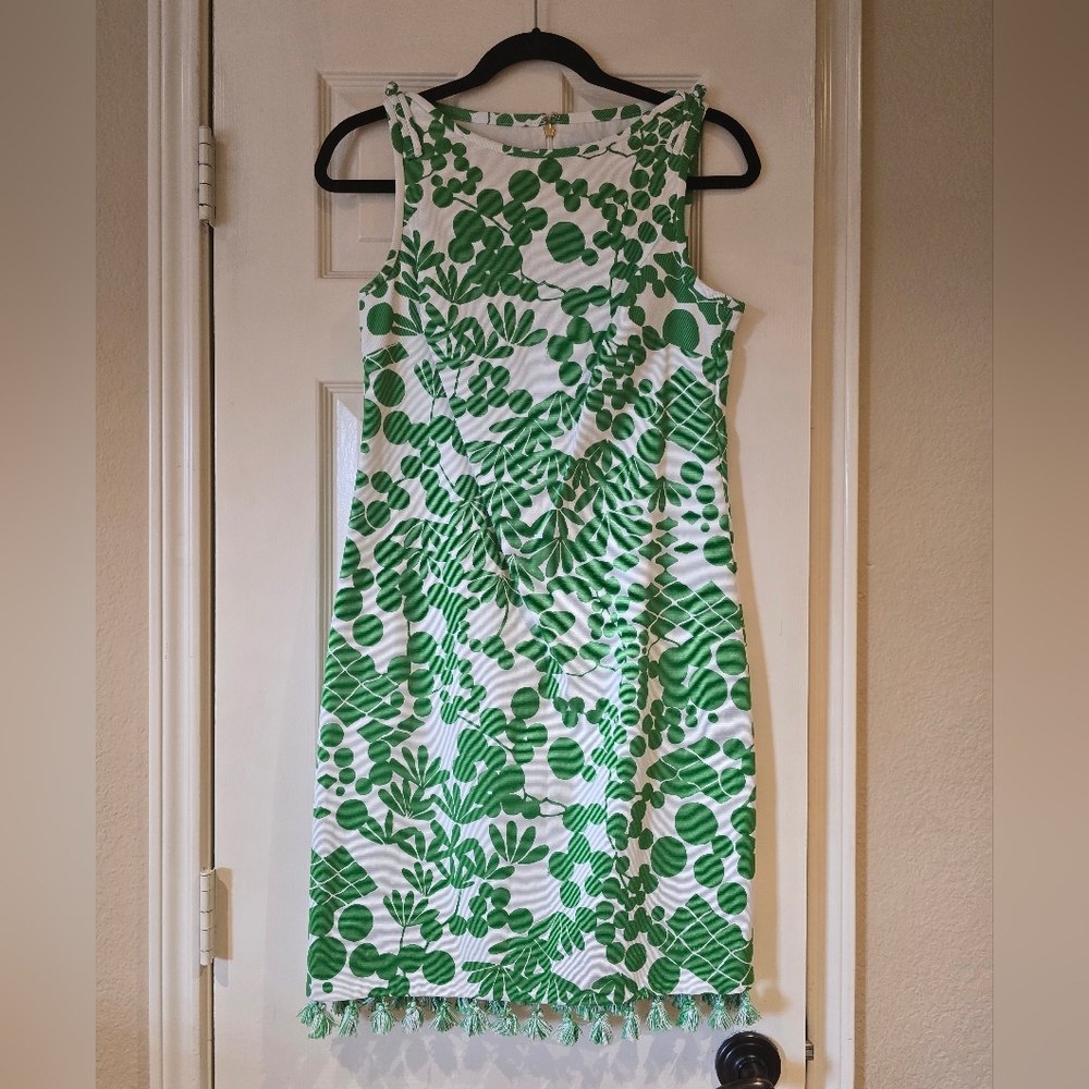 Trina Turk Green Floral Print Size 2 Dress